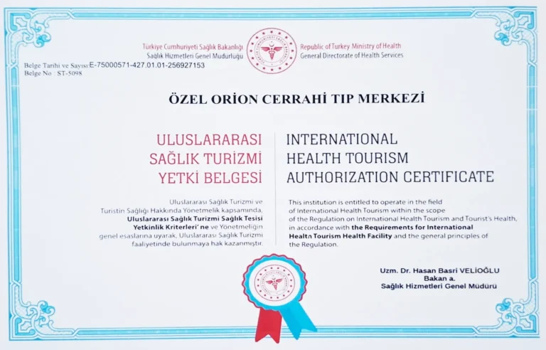 Certificat de tourisme m&eacute;dical
